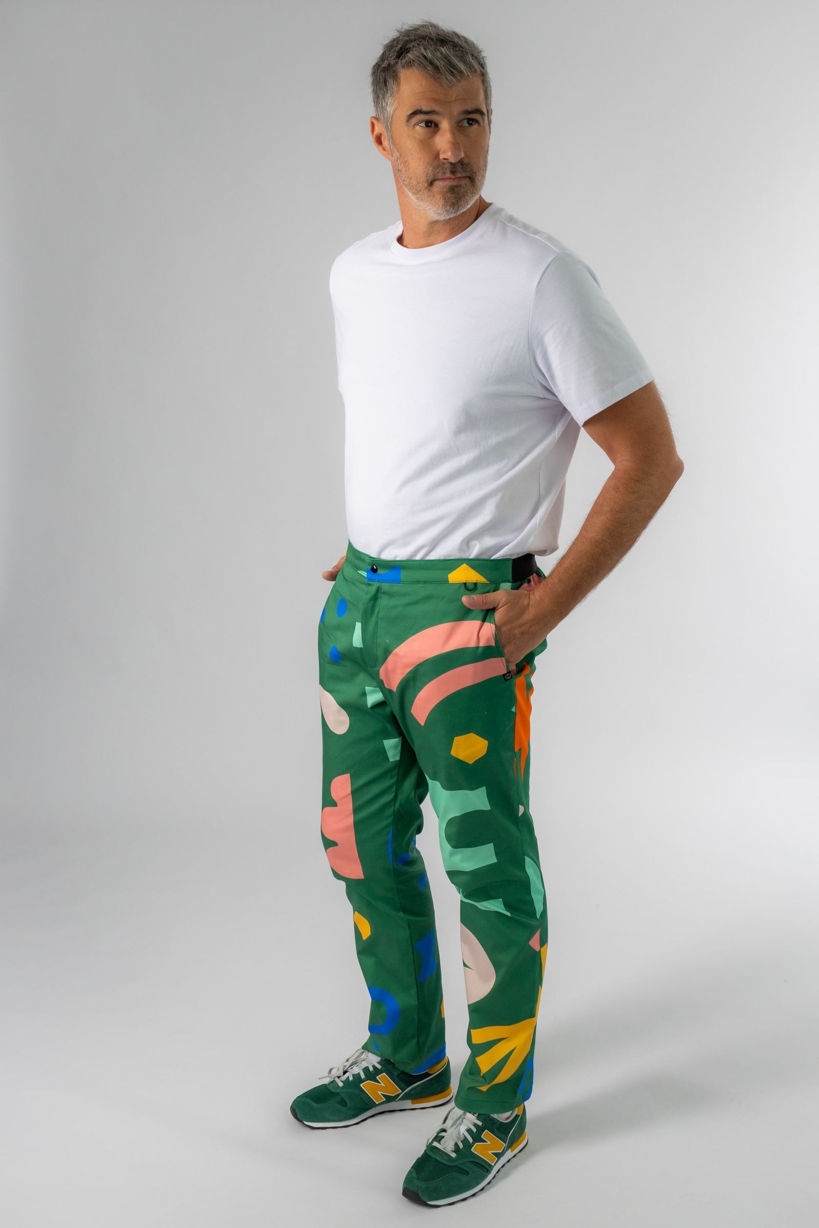 POE zöld mintás férfi orvosi nadrág